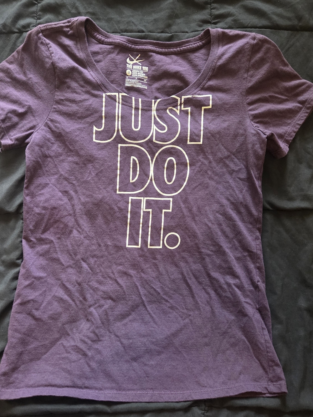 Nike 'Just Do It.' Purple Graphic Tee